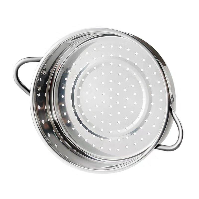 班尼太太多功能辅食锅蒸笼屉不锈钢16cm奶锅小蒸格蒸格