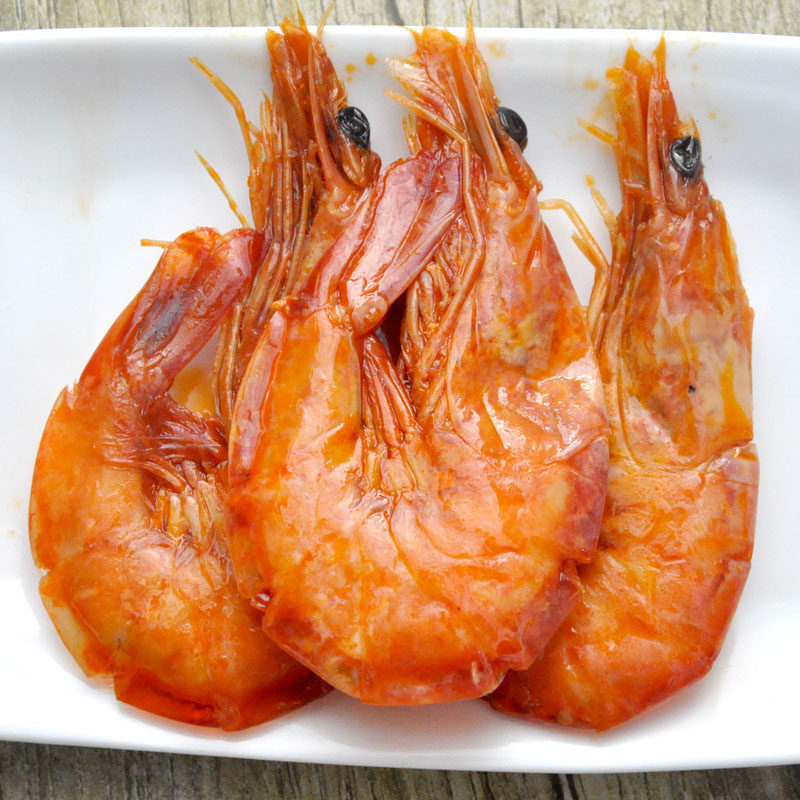 大连特产八鲜大虾小包250g原味麻辣对虾烤虾即食虾零食