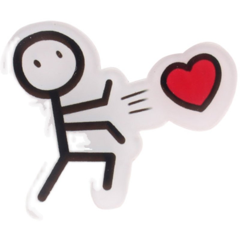小人红色爱心心软木板工字照片装饰图钉按钉图钉