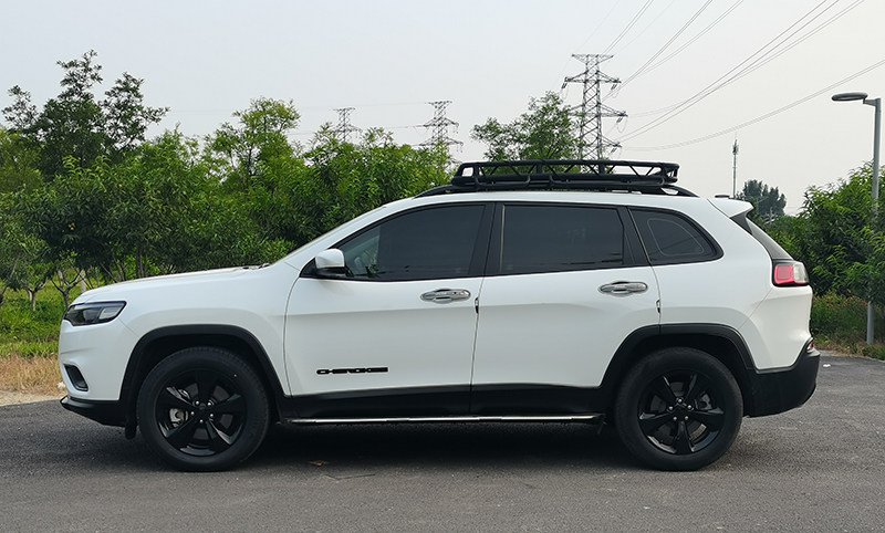 适用jeep自由光汽车专用改装打孔不锈钢铝镁载重车顶架