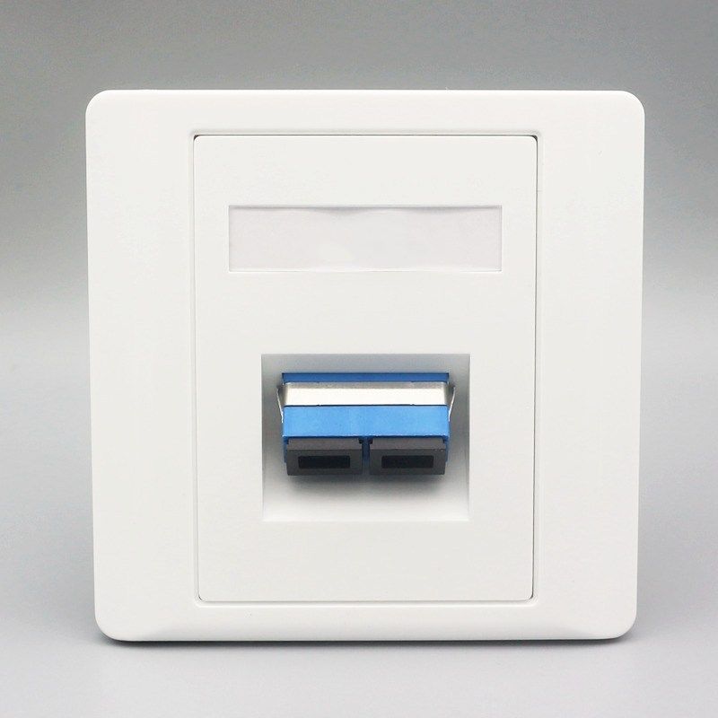 光纤插座四芯lc法兰盘耦合器面板双口sc网络开关插座套装