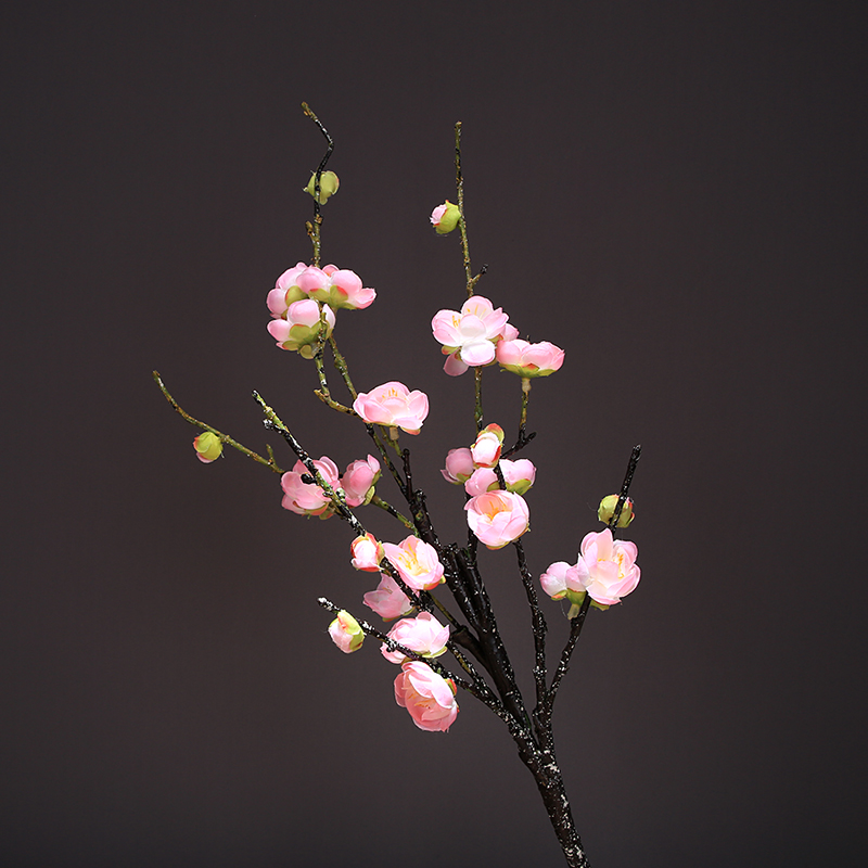 中式仿真梅花腊梅假花客厅绢花新中式禅意桌面插花摆设茶几装饰花 - 图0