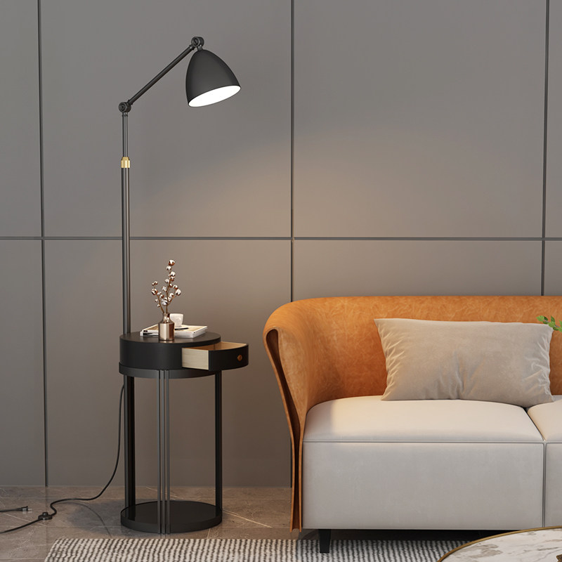 欧式落地灯客厅卧室轻奢温馨床头浪漫无线充电装饰落地灯