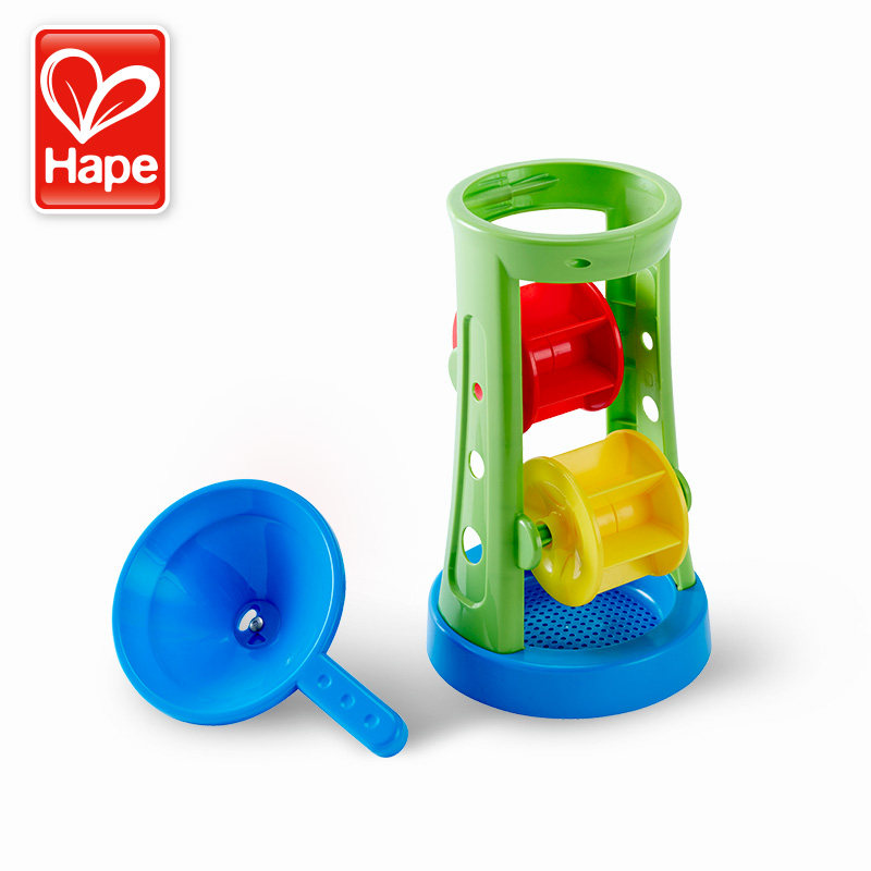 hape沙滩玩具转轮沙漏套装儿童大号水桶沙子戏水