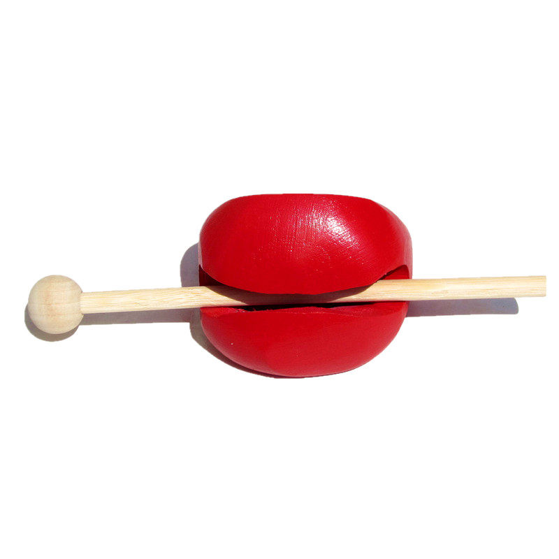 木鱼儿童木制奥尔夫乐器幼儿园打击乐器玩具小红打击乐器