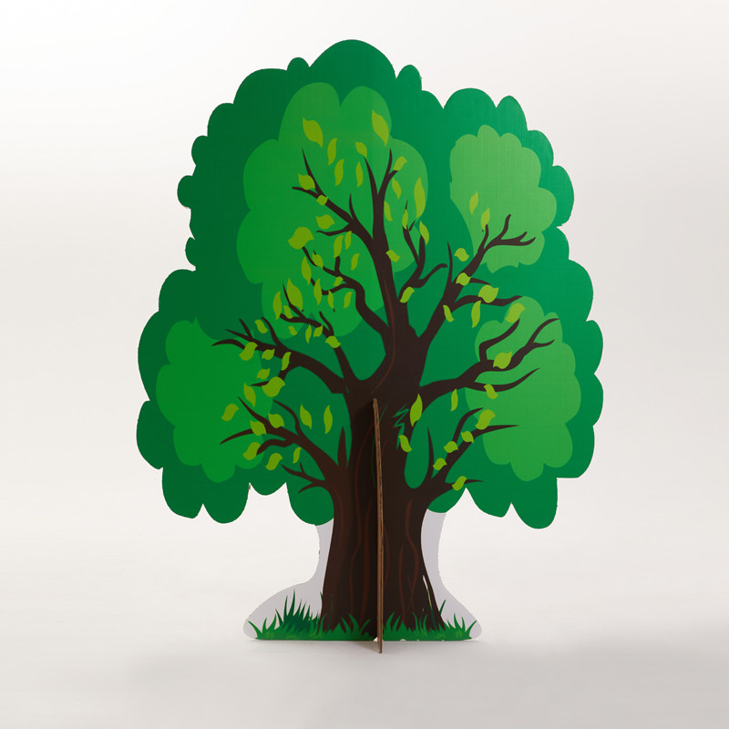 纸板幼儿园早教商务会议舞台剧戏剧表演道具森林大树系列道具定制