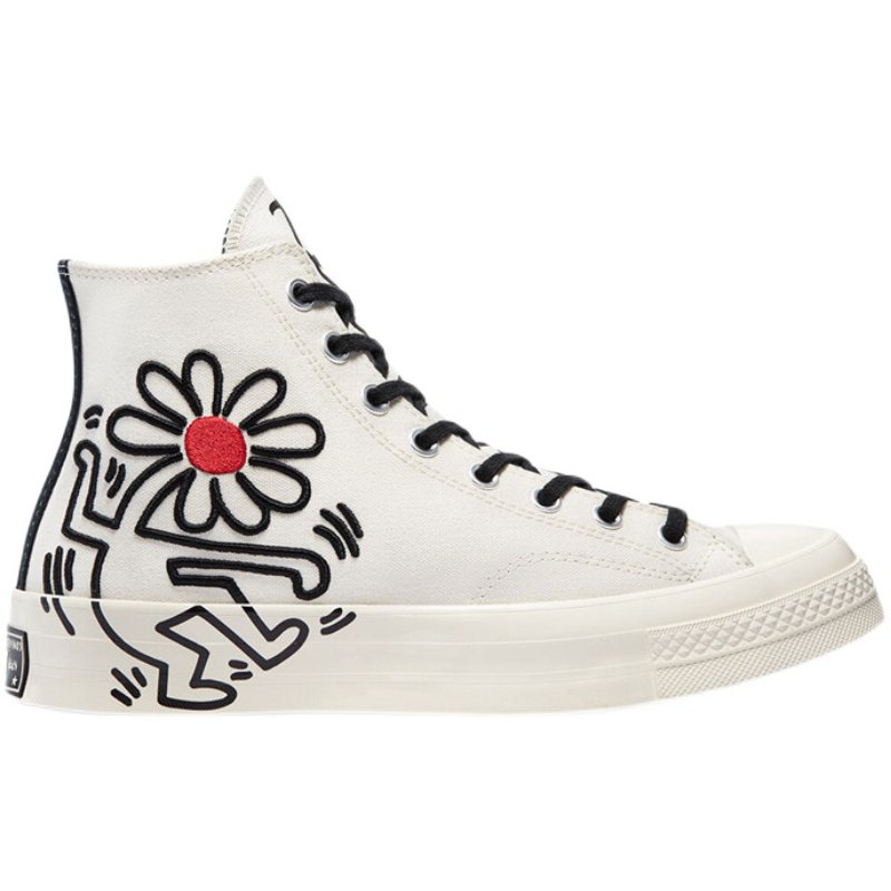 conversekeithharing匡威涂鸦艺术家联名印花定制高帮板板鞋