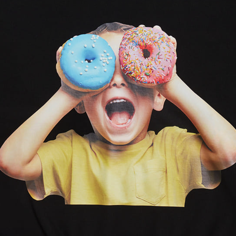 韩国直邮adlvbabyface系列甜甜圈印花图案男女运动卫衣