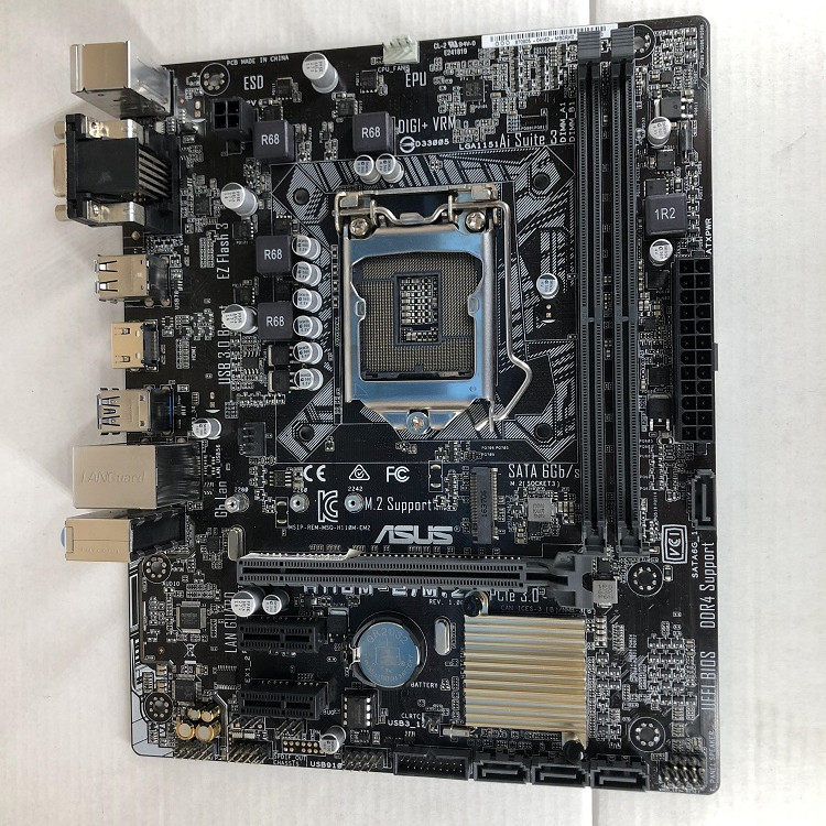 2充新华硕h110m-eh110m-a主板1151针ddr4支持固态主板
