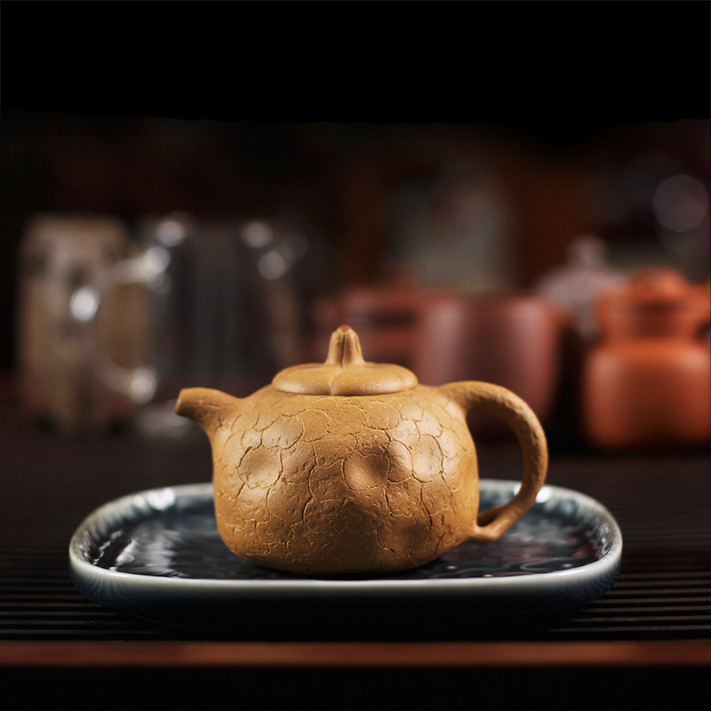 驯砂记宜兴本山段泥手工紫砂壶南瓜供春150cc可爱茶壶