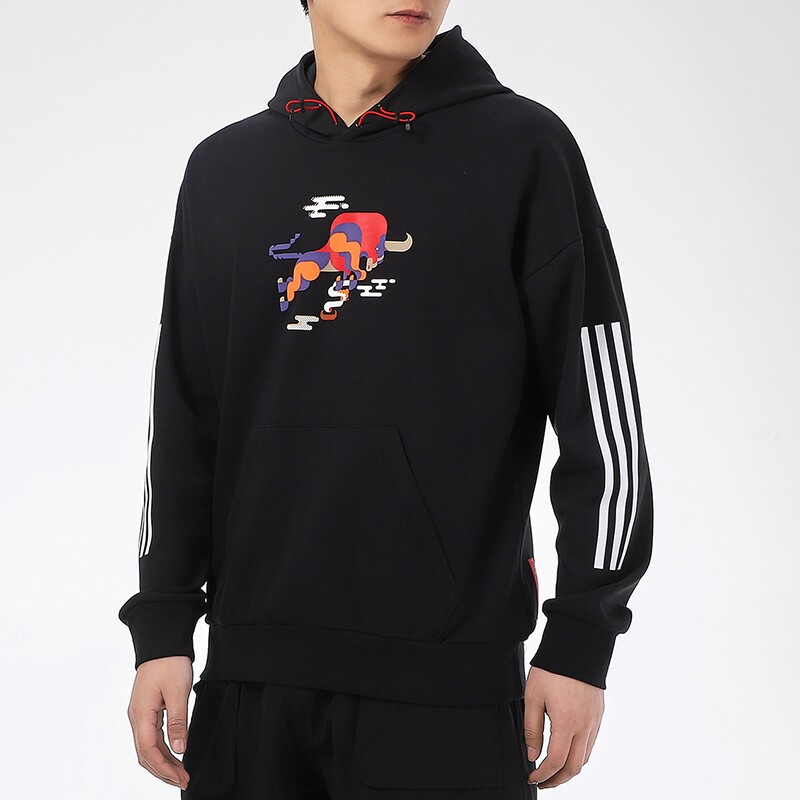 adidas阿迪达斯卫衣男2022牛年长袖外套本命年限定套头运动卫衣