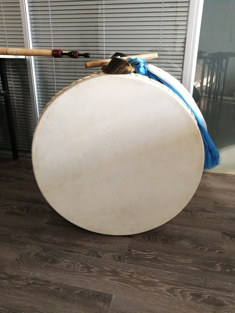 图瓦蒙古立鼓兽皮演奏呼麦手工定制世界民族其它民族乐器