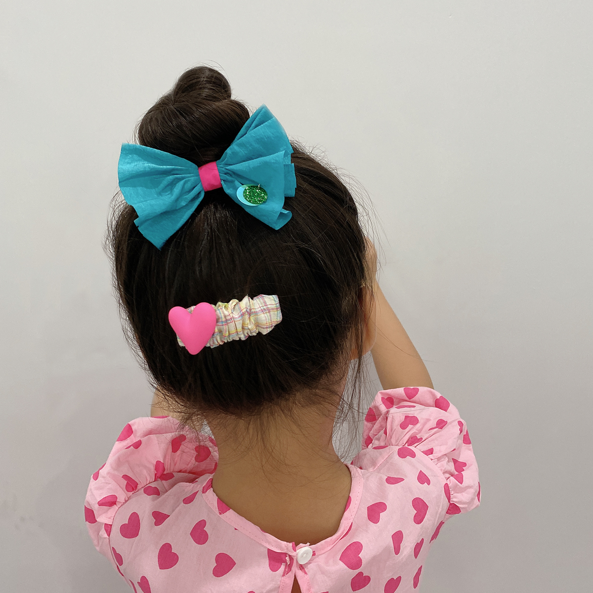 彩色冰糖儿童发饰蝴蝶结女童发夹韩国洋气宝宝发饰