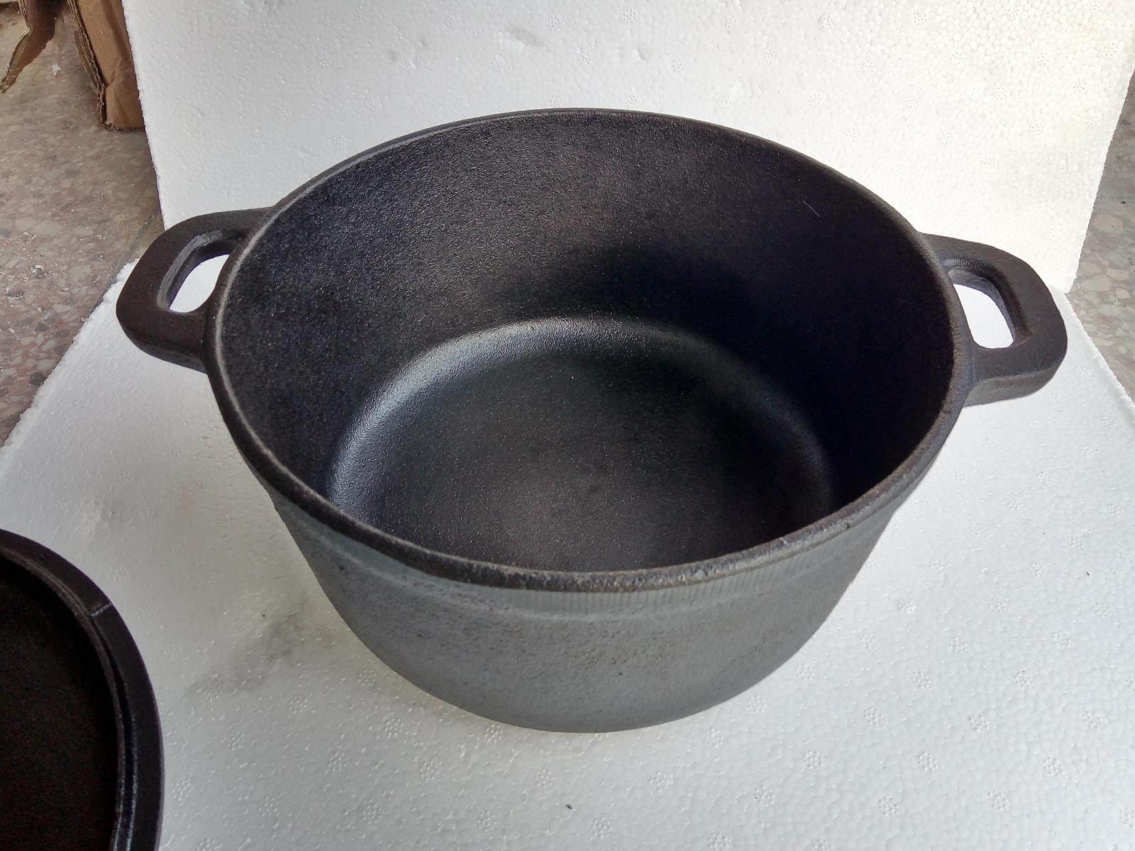 铸铁炖锅加厚汤锅涂层双耳铁锅手工生铁不变汤锅