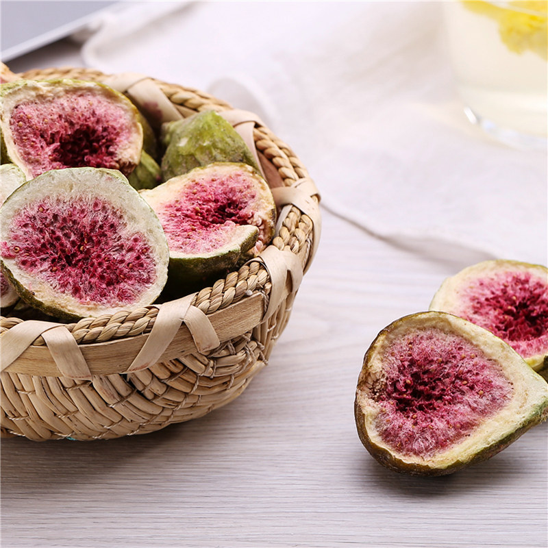 冻干无花果500g包邮酥脆无糖无添加雪花原料果干无花果干