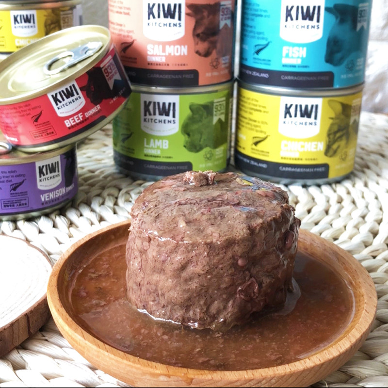 新西兰进口kiwi天然无谷主食猫罐头鸡鱼肉多口味混拼85g多省包邮