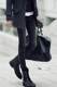 Tide brand black snowflake water tight jeans male Korean version of the slim stretch foot trousers pencil pants boots Tide brand black snowflake water tight jeans male Korean version of the slim stretch foot trousers pencil pants boots