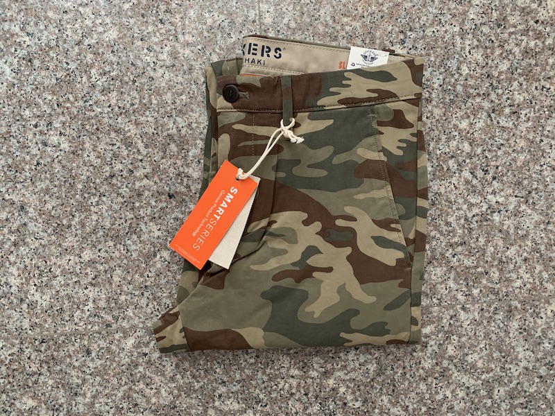 现货Dockers男Alpha软棉迷彩色修身微弹休闲长裤春夏款