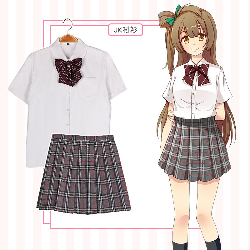 衣服 萌加宅品 jk格子百褶裙 日系裙子lovelive动漫周边 二次元 - 痕