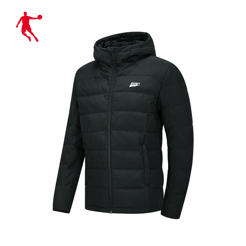 乔丹官方旗舰运动羽绒服男2021冬季新款轻薄短款外套保暖男士