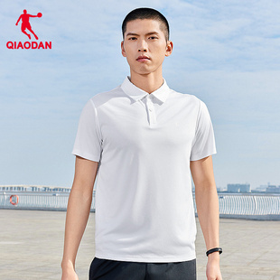乔丹商务Polo衫男士夏季新款高尔夫休闲透气短袖T恤衫运动速干