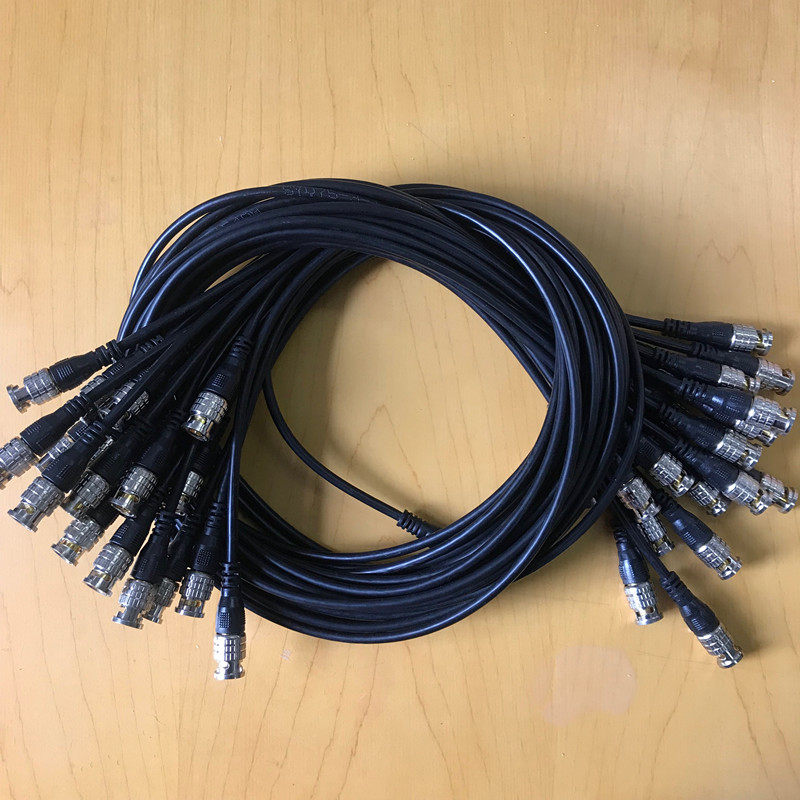 视频bnc05米跳线监控连接线带线q9接头纯铜监控器材配件
