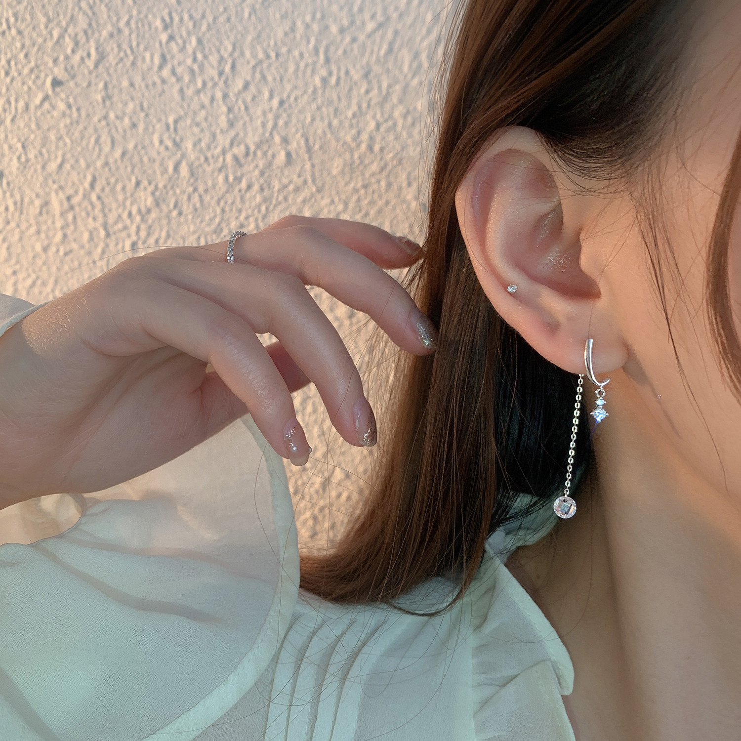 s9252021年耳饰网红长款流苏小众设计耳环挂耳耳环