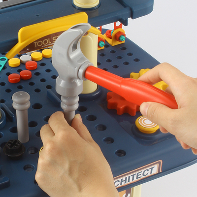 儿童修理工具箱玩具套装男孩维修台益智仿真过家家宝宝电动拧螺丝