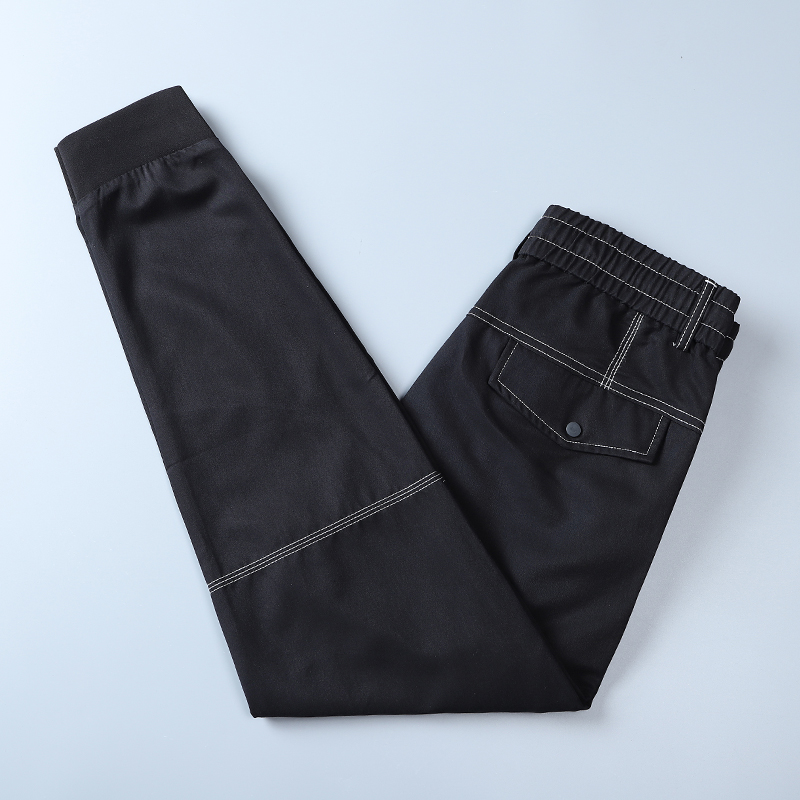 2021春季新品AB脚裤子外贸剪标尾货撤柜尾货松紧腰男士水洗休闲裤