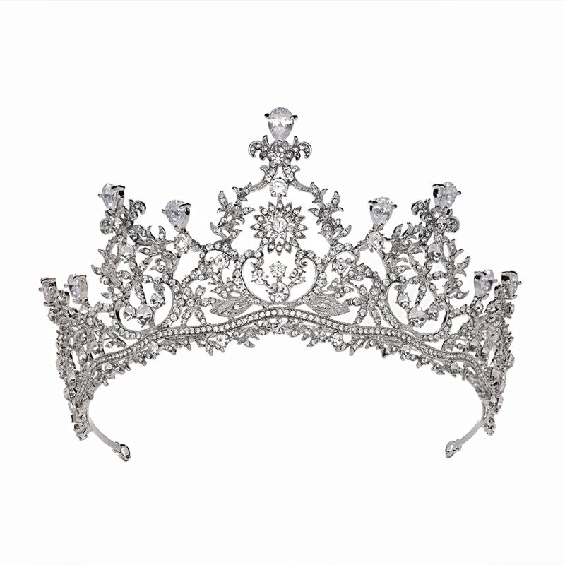 森系超仙仙美头纱皇冠头饰新娘仙婚纱结婚生日王冠网红同款成年