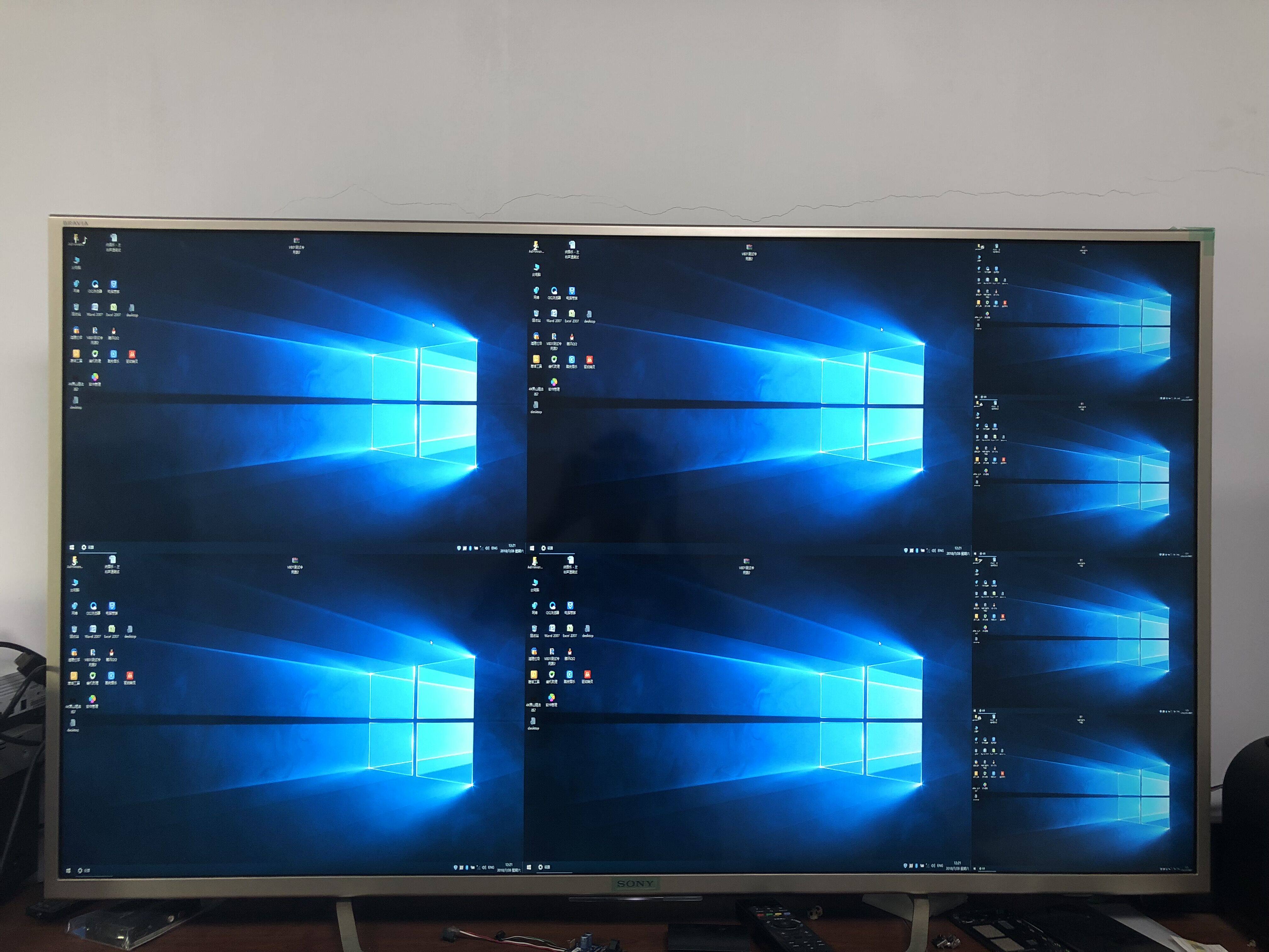 hdmi画面分割器8进1出分屏器切换器8口hdmi分割器超清4k3d