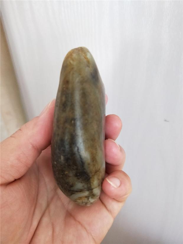 和田玉籽原石265克新疆青白青花青玉籽玉原皮色珠宝奇石