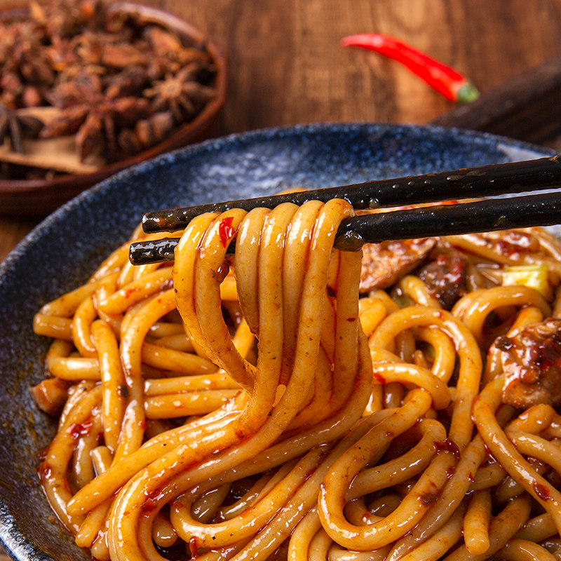 新疆特产红热网红干粉粗粉爆辣正宗炒米包特产方便粉丝