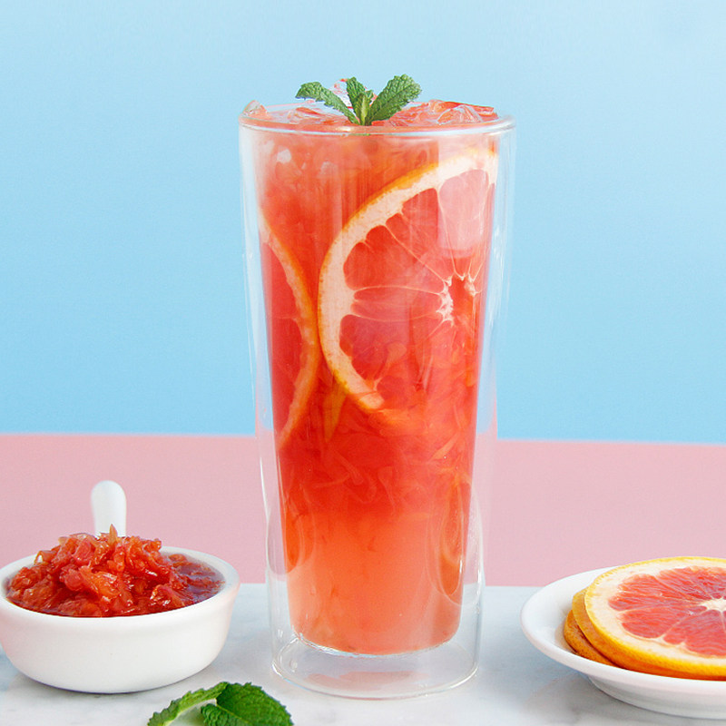 coco红西柚浓缩汁包邮葡萄柚绿茶原料贡茶寒天西柚茶喜茶满杯红柚