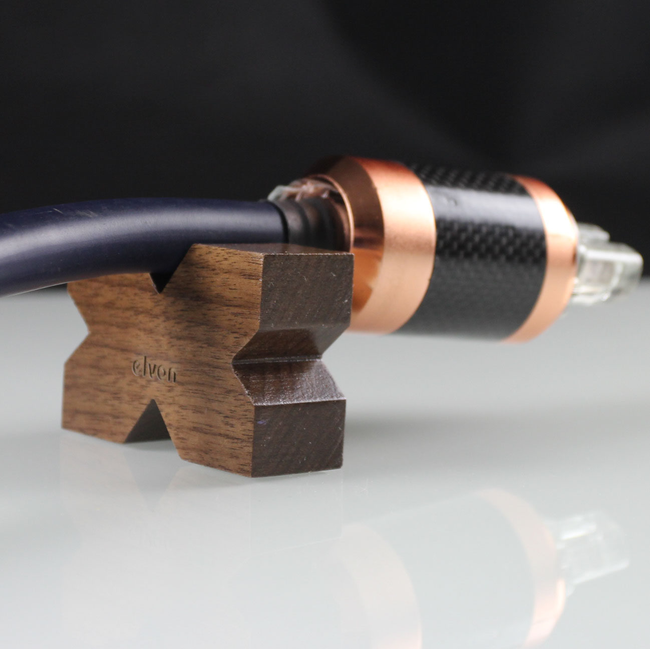 过线elvon伊文胡桃木线材调音托架避震架线托吸更多影音配件