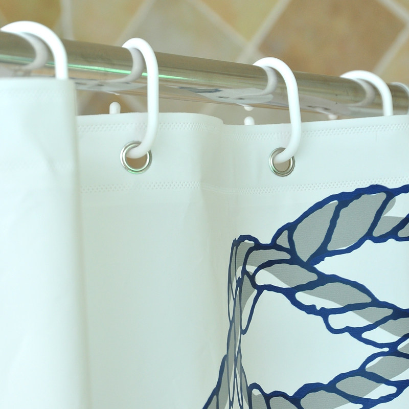 防水打孔防霉塑料帘子浴室水浴卫生间隔断遮挡浴帘