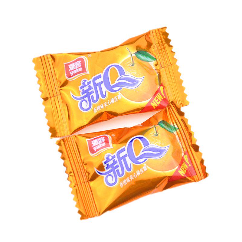 雅客橡皮糖散装500g果味软糖童年年的味道结婚糖果