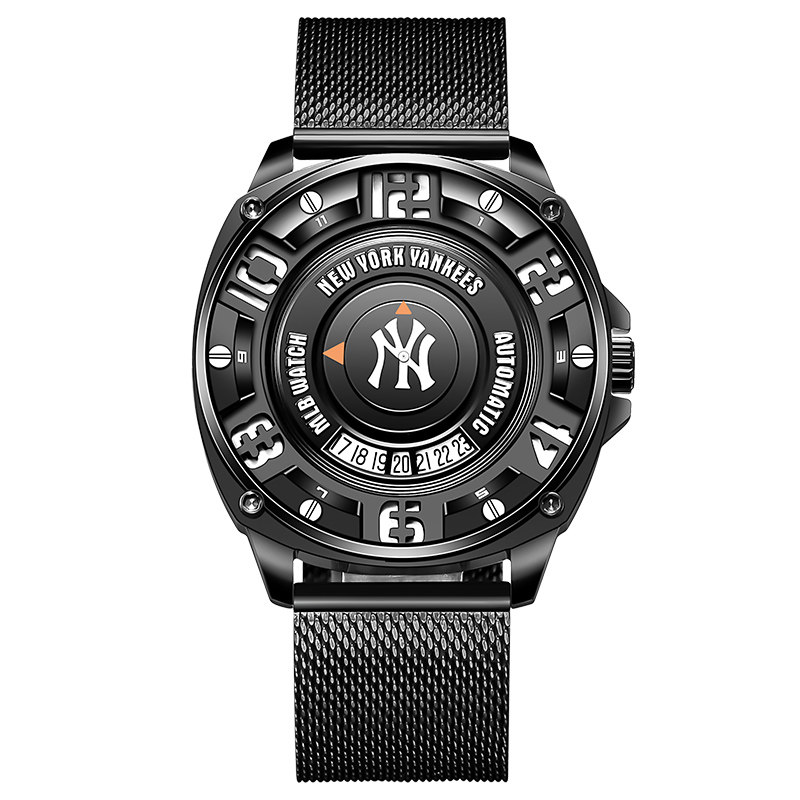 美国mlb创意无指指针概念手表男士时尚夜光欧美腕表