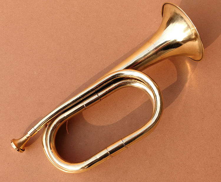 冲锋号做旧款黄铜红军道具小号军号军乐队乐器喇叭小号