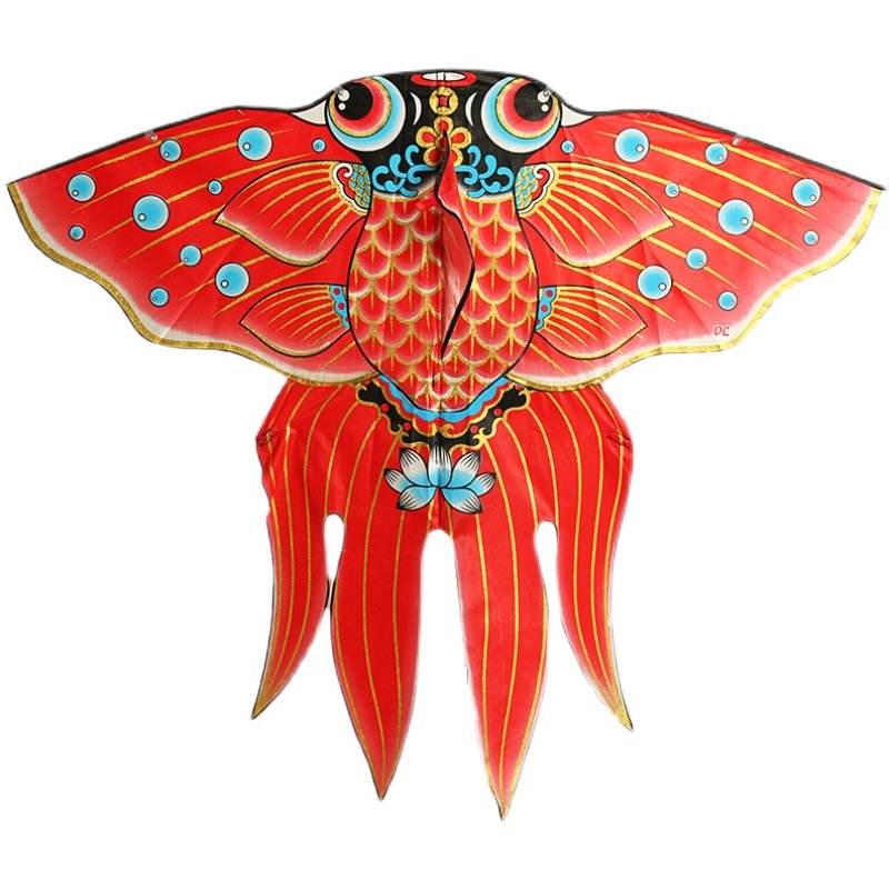 风筝摄影拍照中国潮风复古古风老鹰大号红金风筝