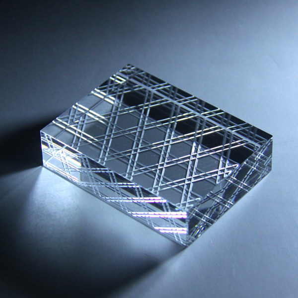 日本制作 江户切子匠人手工削切玻璃镇纸 文镇纸 日本传统花纹