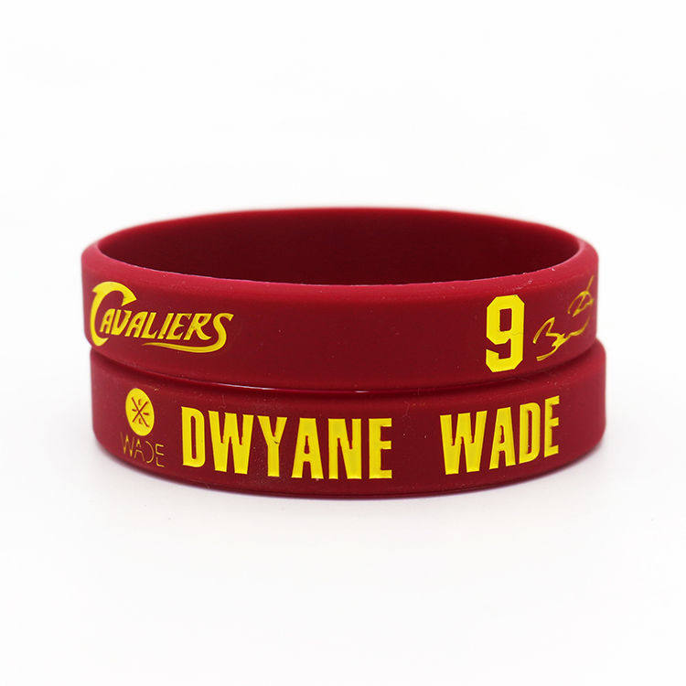 骑士队韦德9号篮球nba手环男女学生运动硅胶手链篮球球迷用品