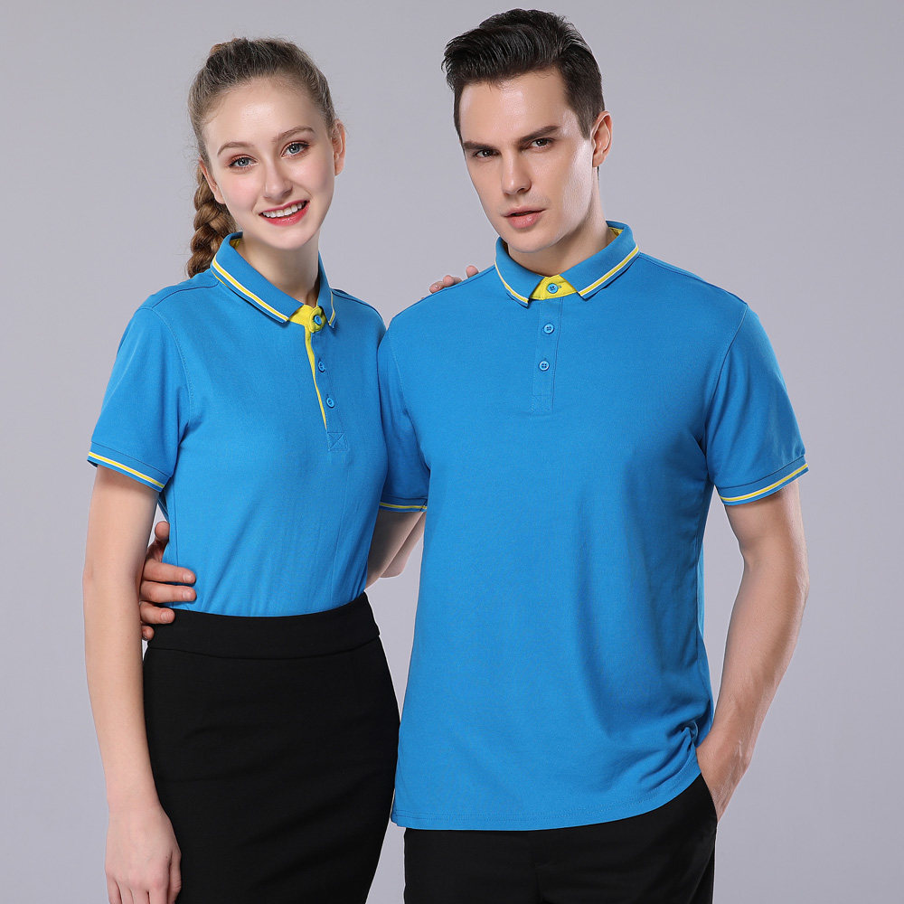 工作服团队t恤短袖公司企业夏季工装文化广告polo衫酒店餐厅工衣
