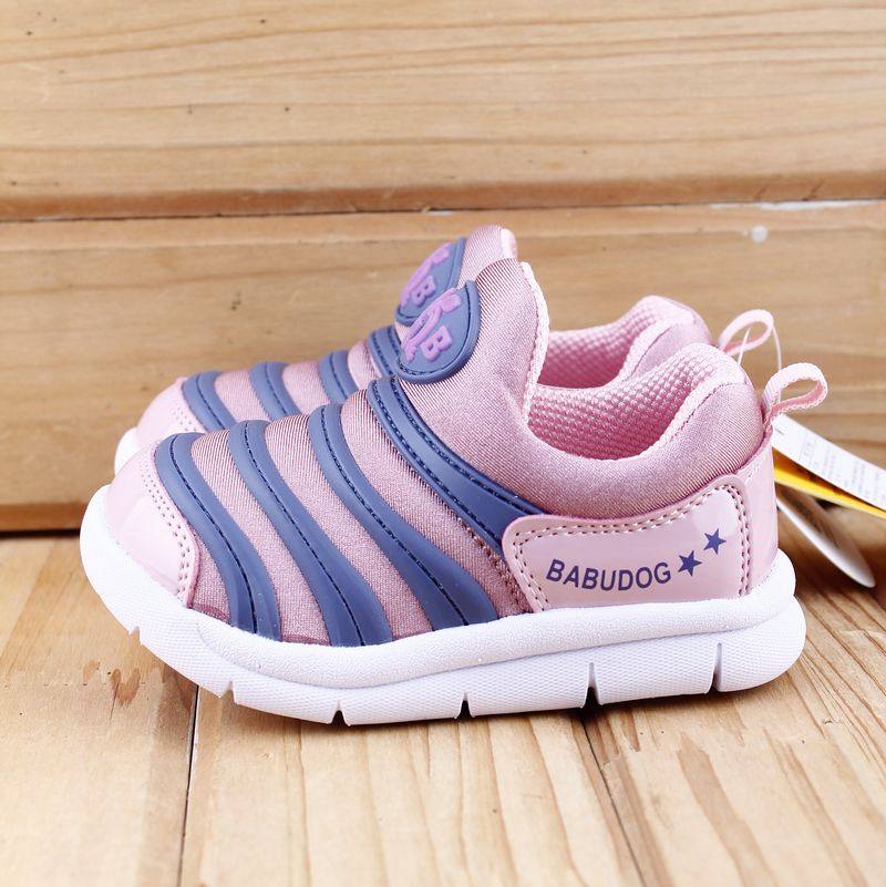 毛毛虫宝宝鞋子1-3岁巴布豆网面透气运动鞋软底学步学步鞋
