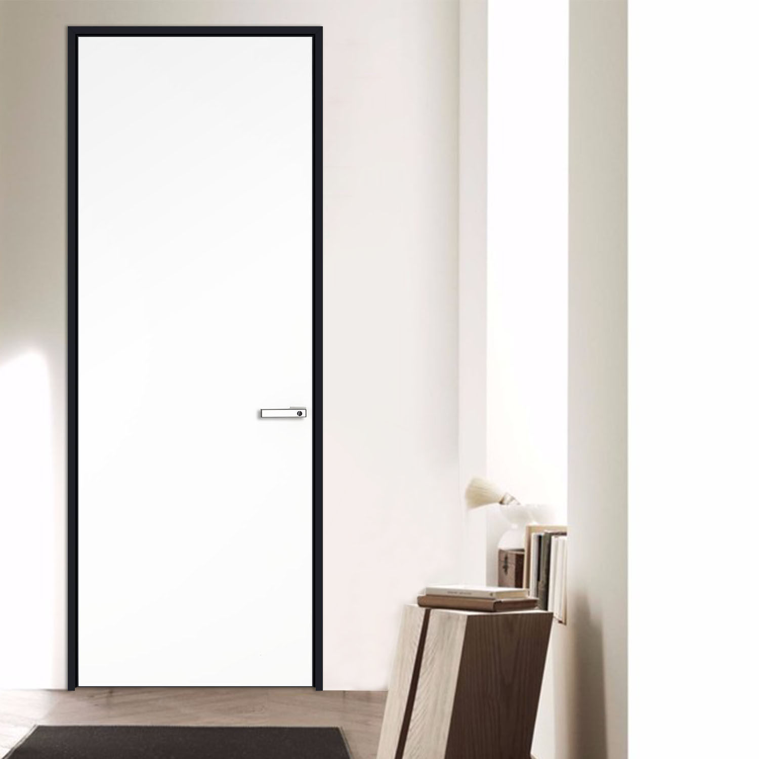 极木极简木门生态门房房门窄边平板门卫卫生间卧室门