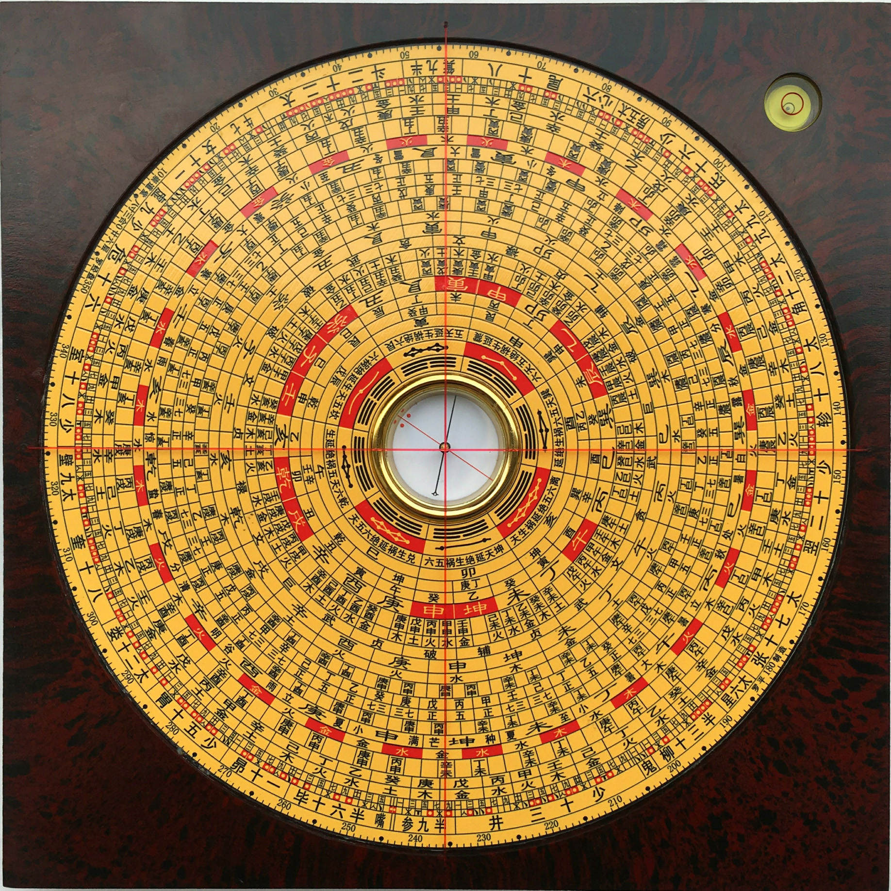 包邮正品崇道堂8寸25层罗盘专业风水罗盘仪电木精品三合盘高精度