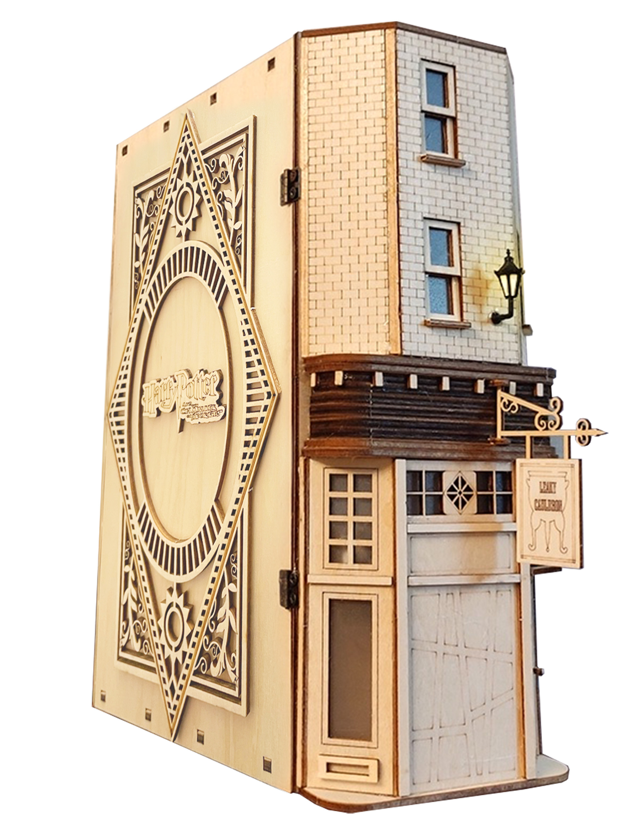 一书书一哈利波特对角巷书立夜灯手工模型iqmax创意书立