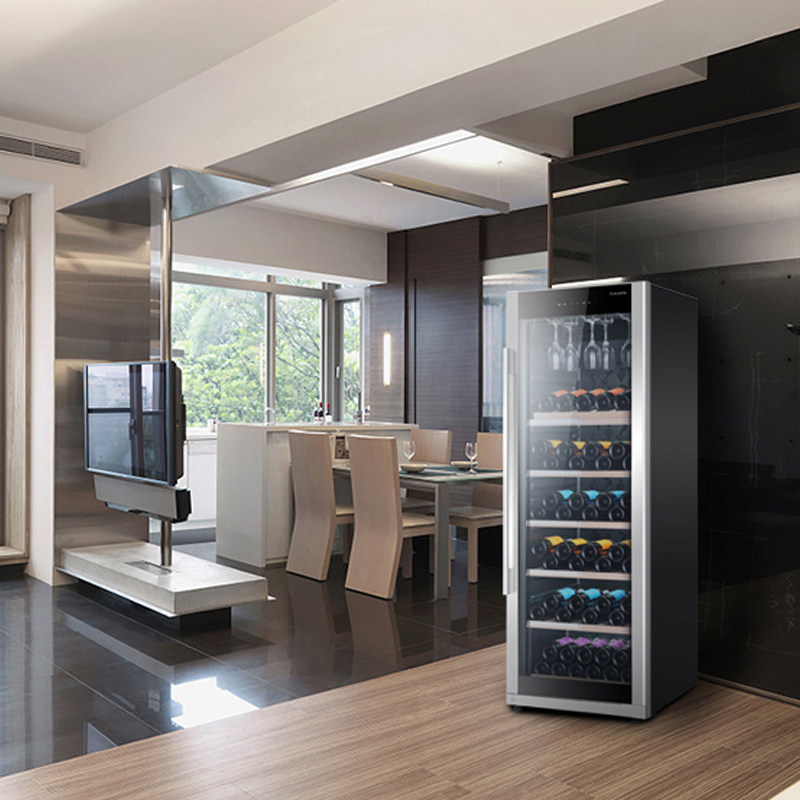 酒柜casarte卡萨帝jc-316bpu1智能电脑温控红酒冷藏变频酒柜