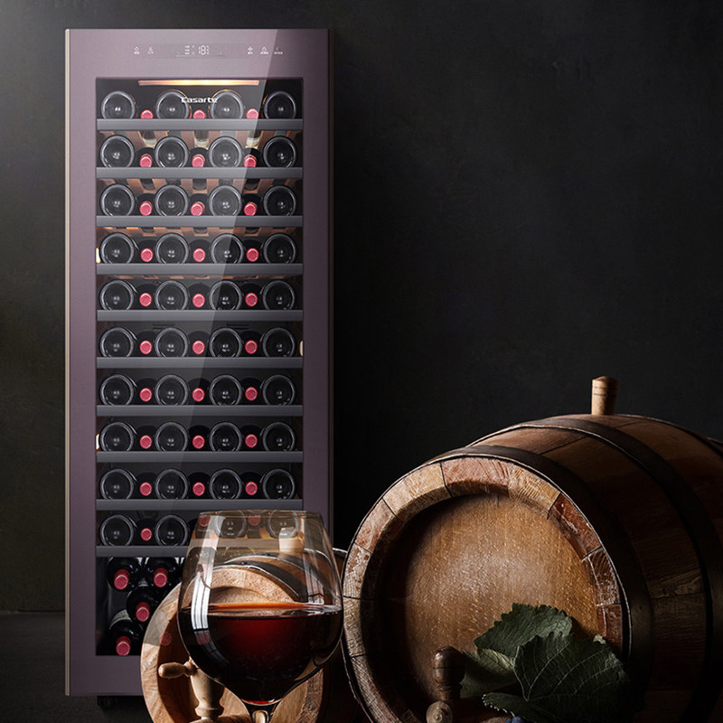 恒温酒柜casarte卡萨帝196升红酒酒窖家用冷藏冰吧酒柜