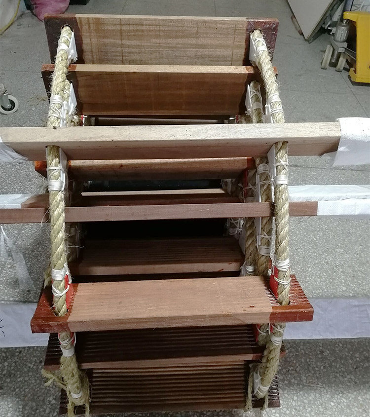 船用软梯绳梯登乘梯引水梯引航员引水员橡胶板救生木板梯 ccs证书